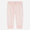 Jersey jogging pants with all-over logo print