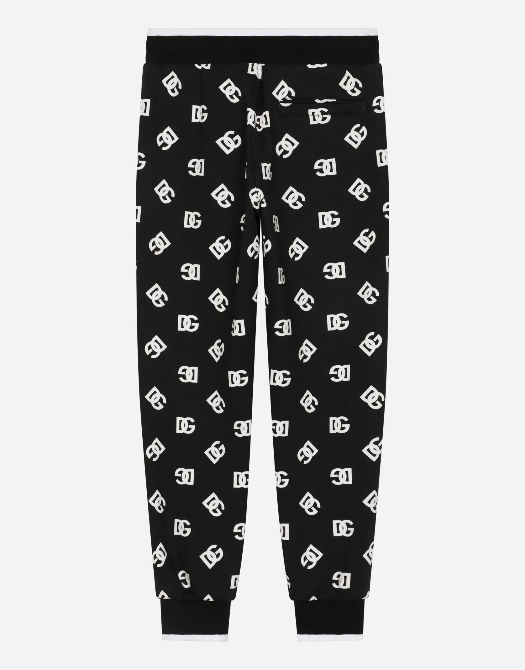 Jersey jogging pants with DG logo print