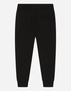 Jersey jogging pants with DG logo embroidery