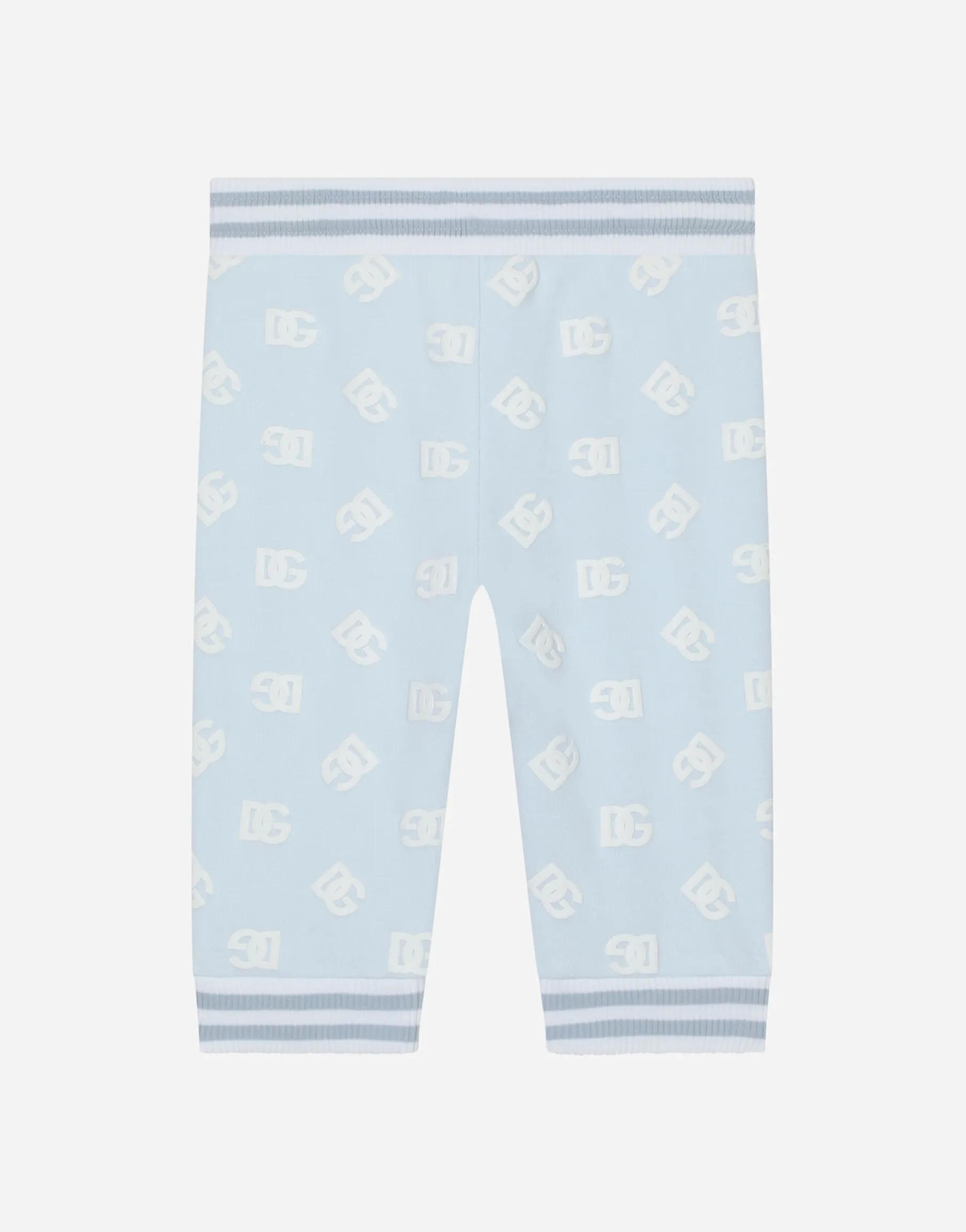 Jersey jogging pants with rubberized DG logo print