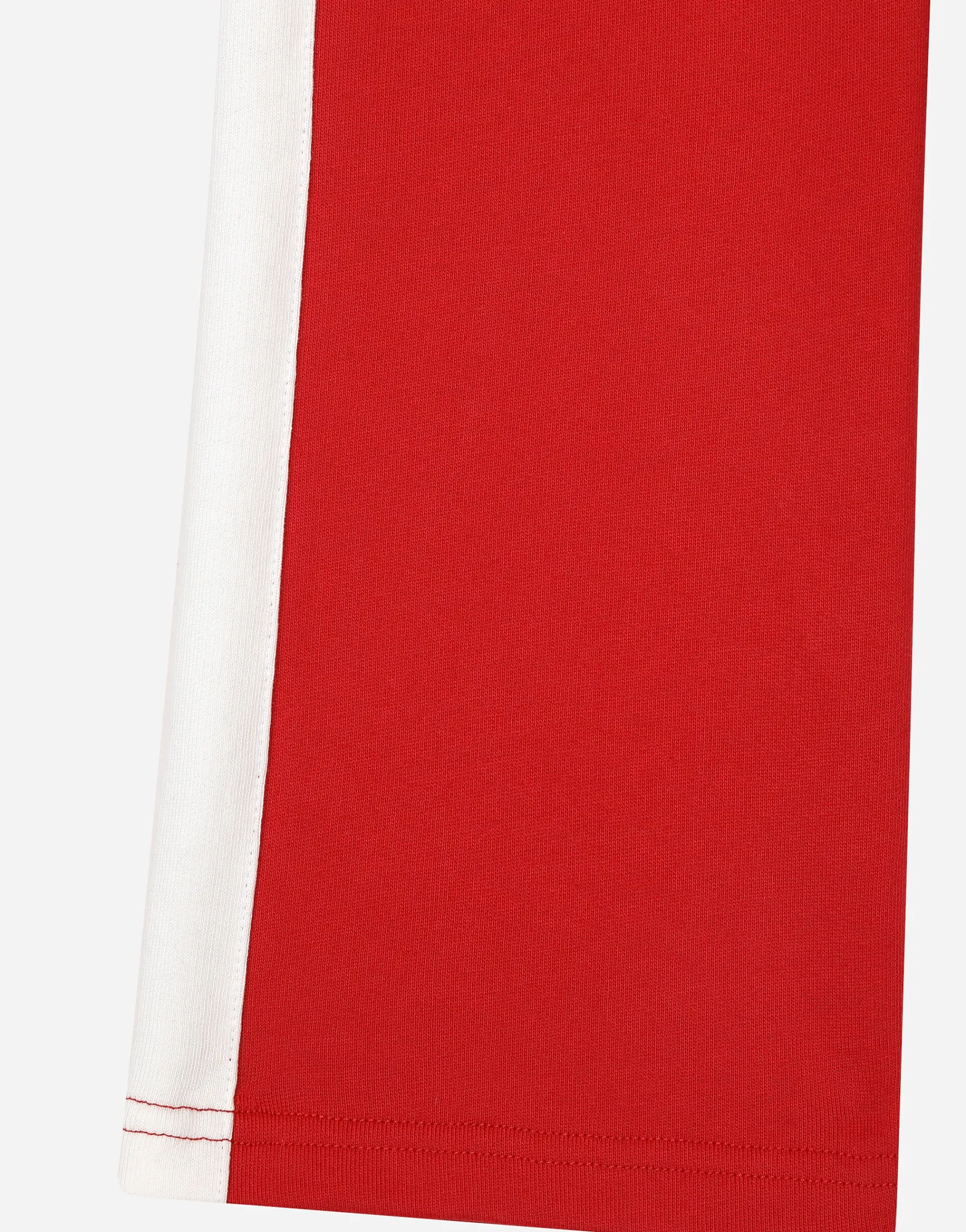 Jersey jogging pants with logo tag