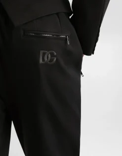 Jersey jogging pants with DG patch