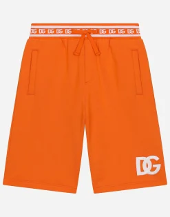 Jersey jogging shorts with DG logo
