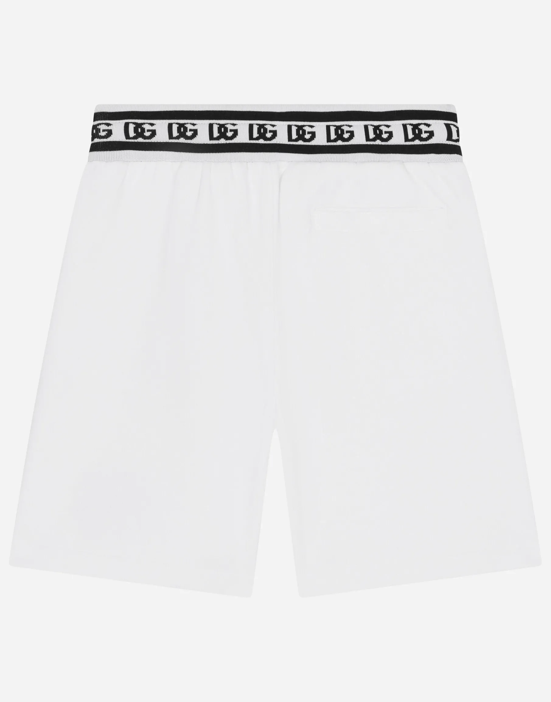 Jersey jogging shorts with DG logo embroidery