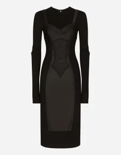 Jersey midi dress