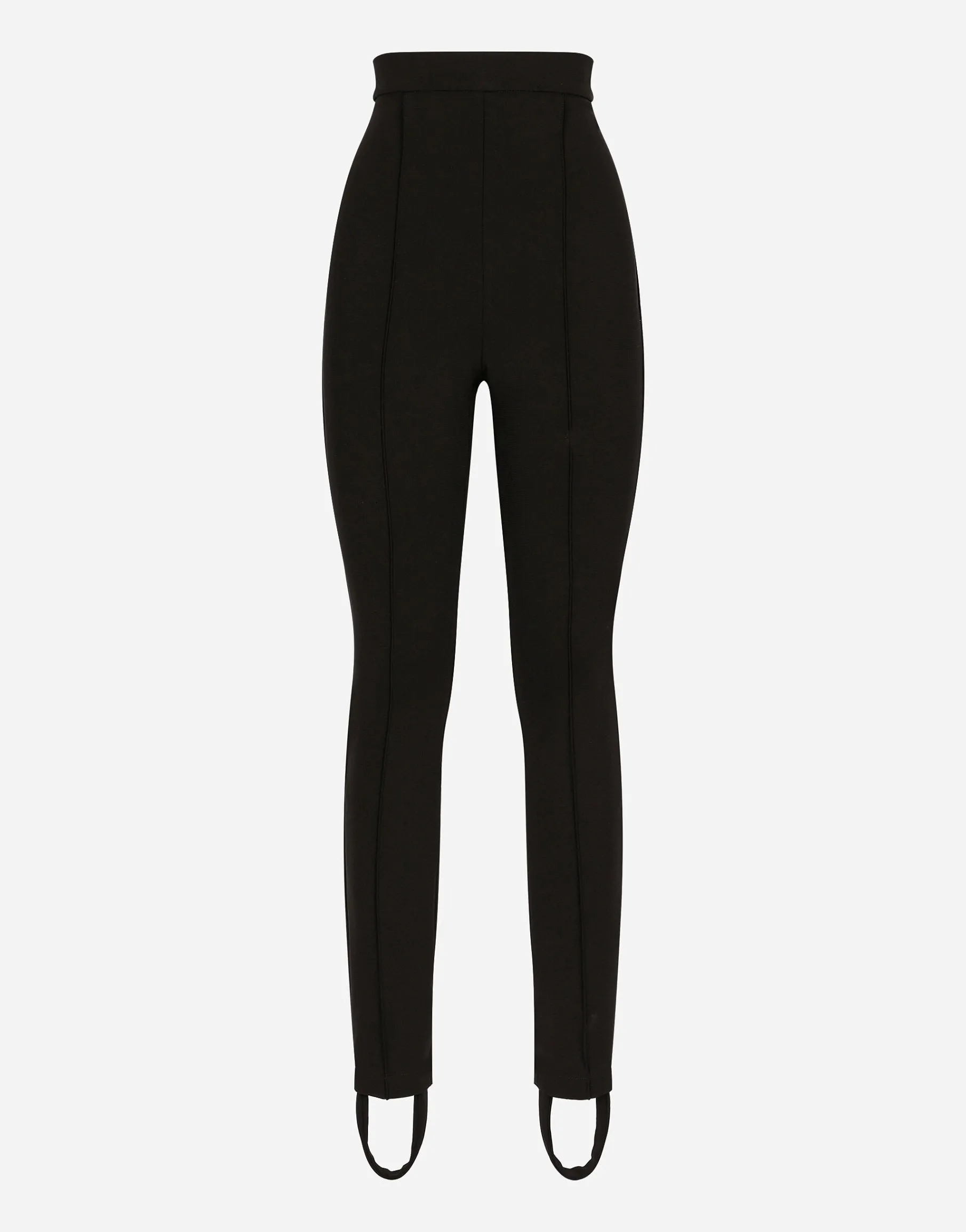 Jersey Milano rib leggings with stirrups