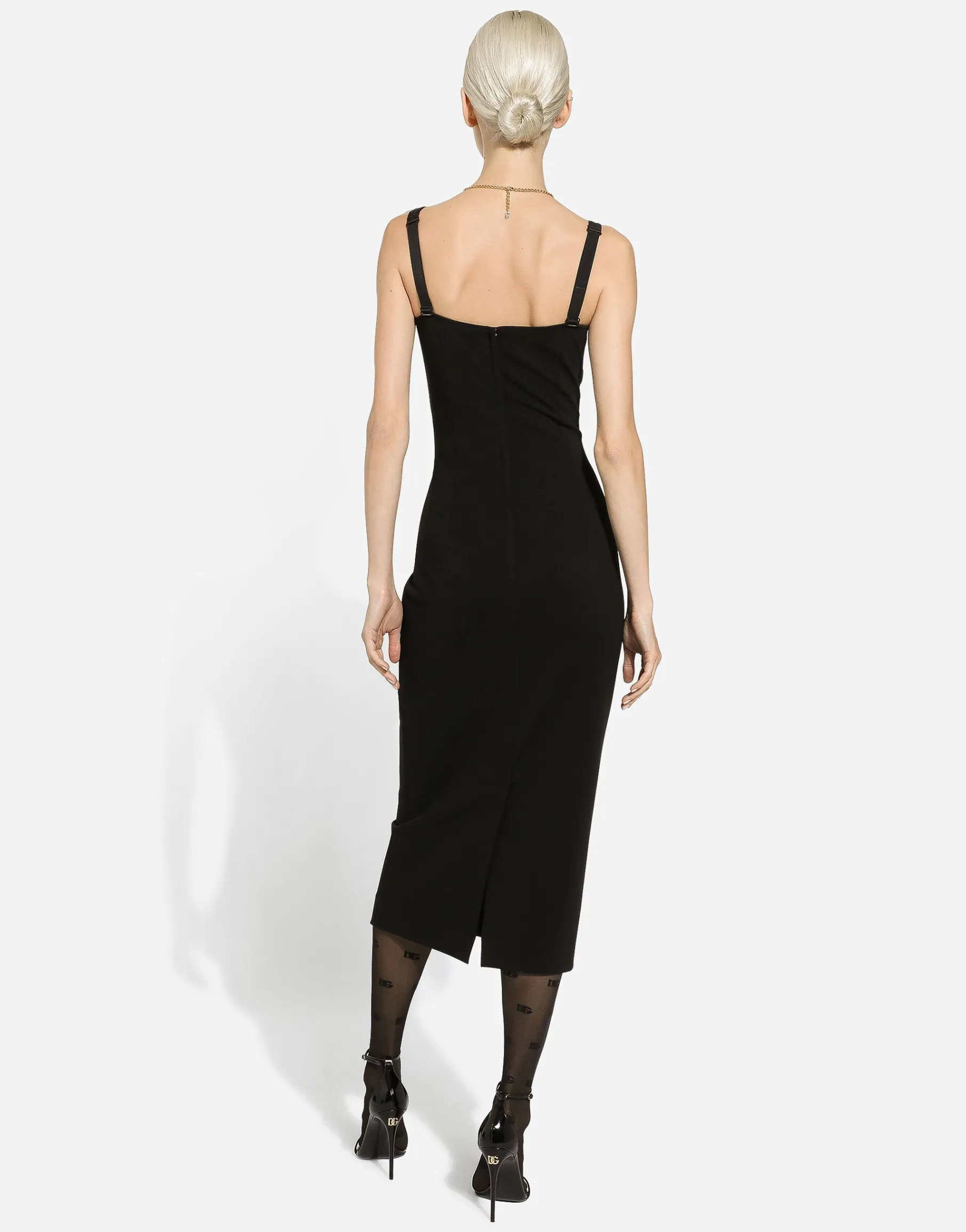 Jersey Milano rib sheath dress