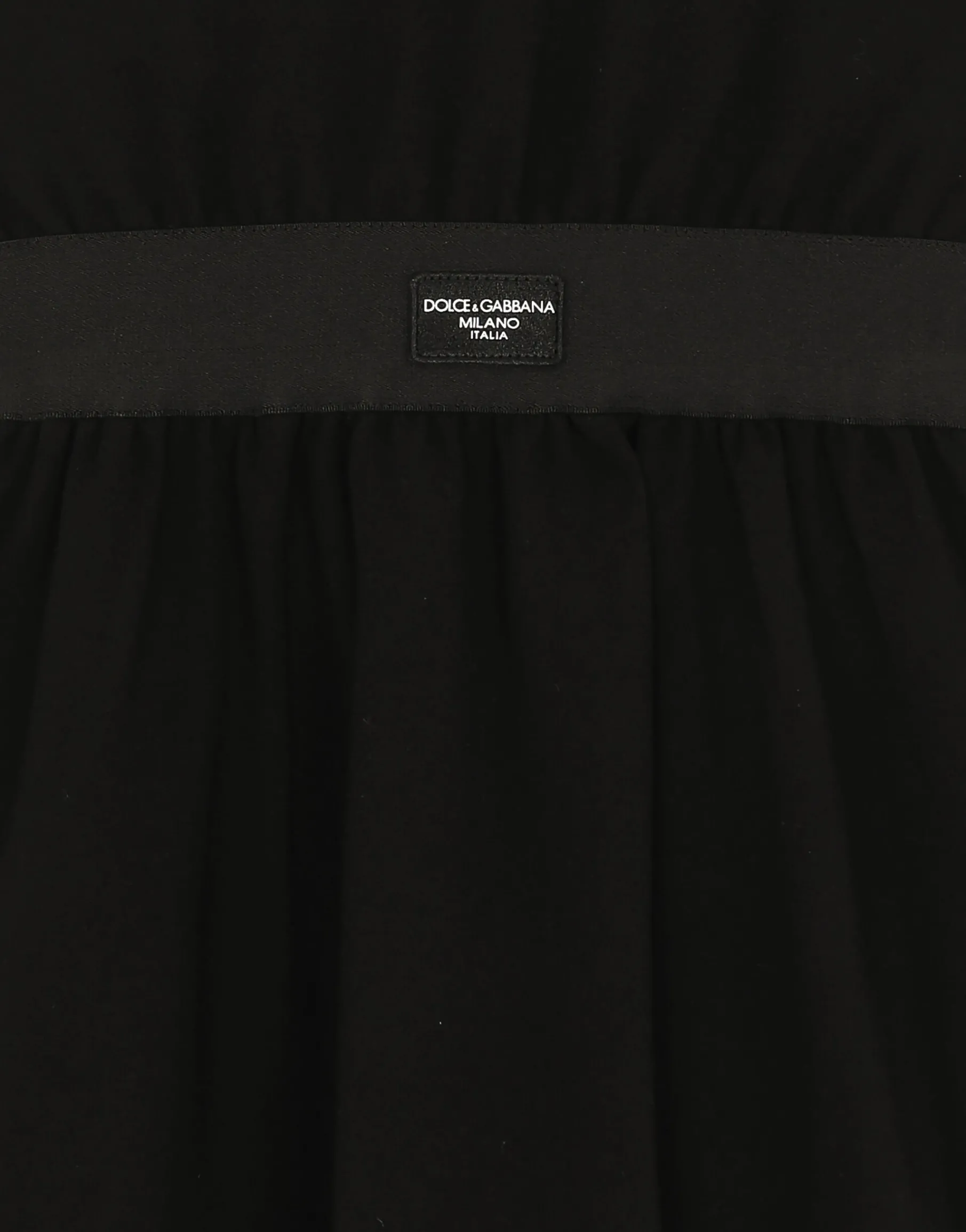 Jersey minidress with logo tag
