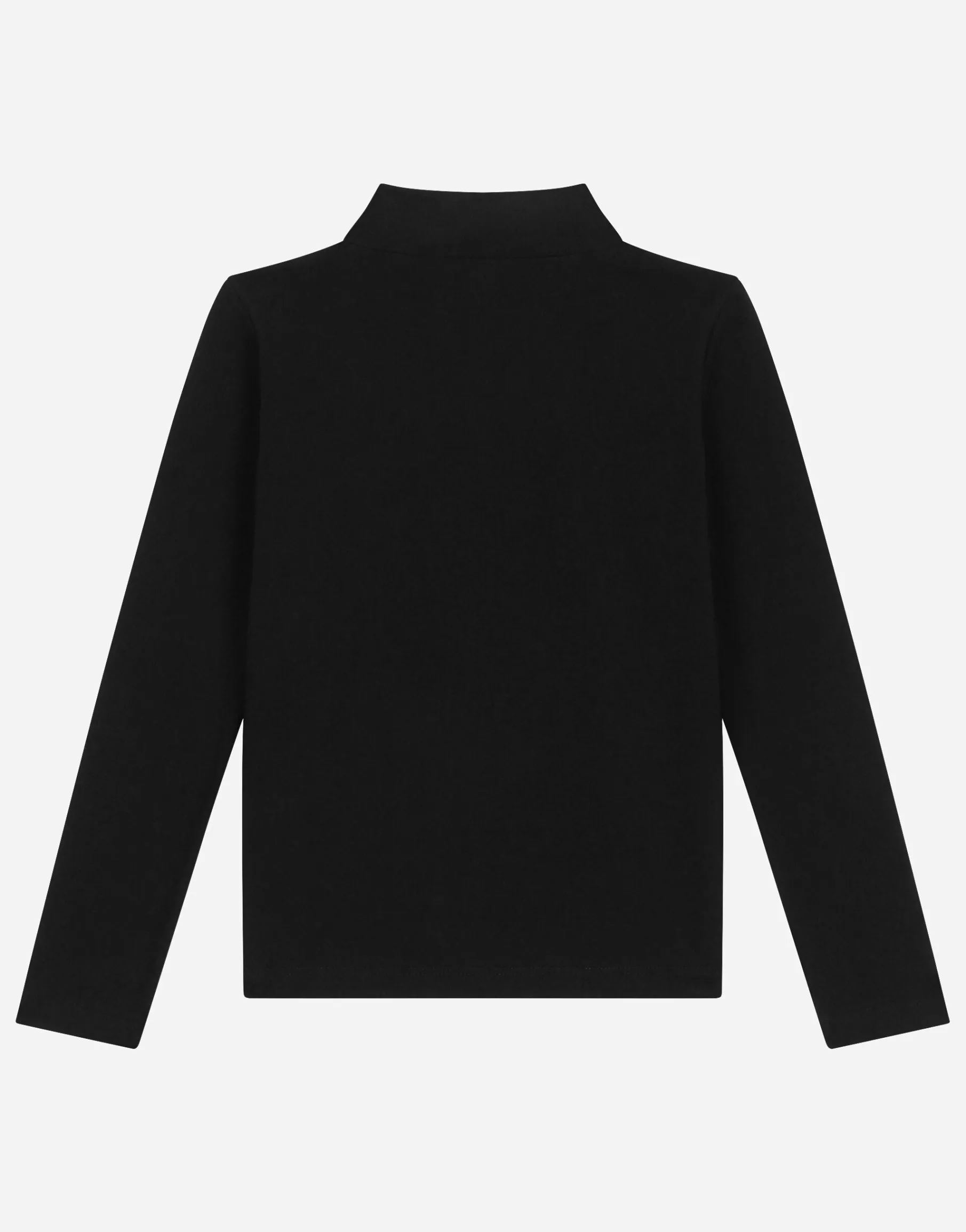 Jersey mock turtle-neck