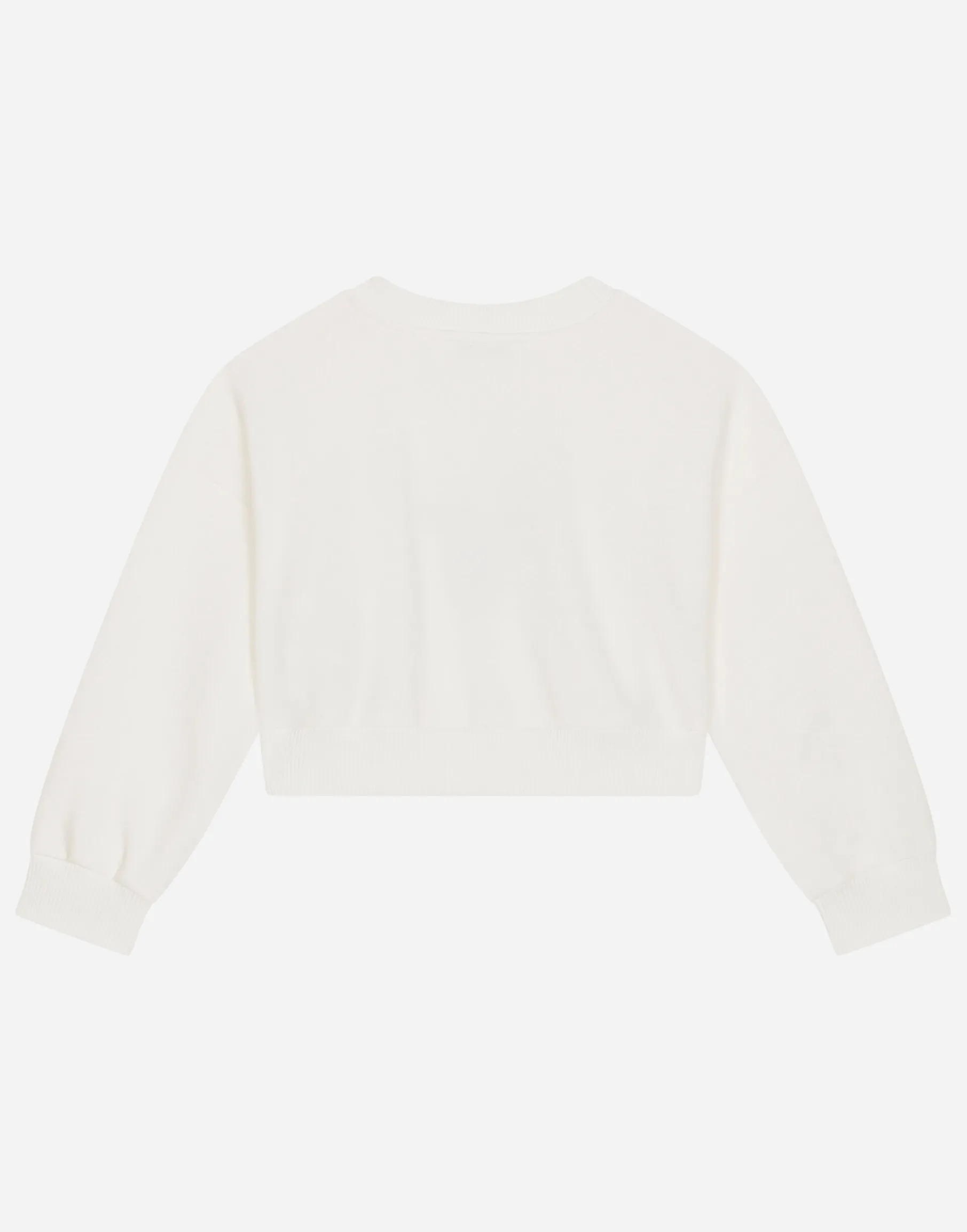Jersey round-neck sweatshirt with logo print