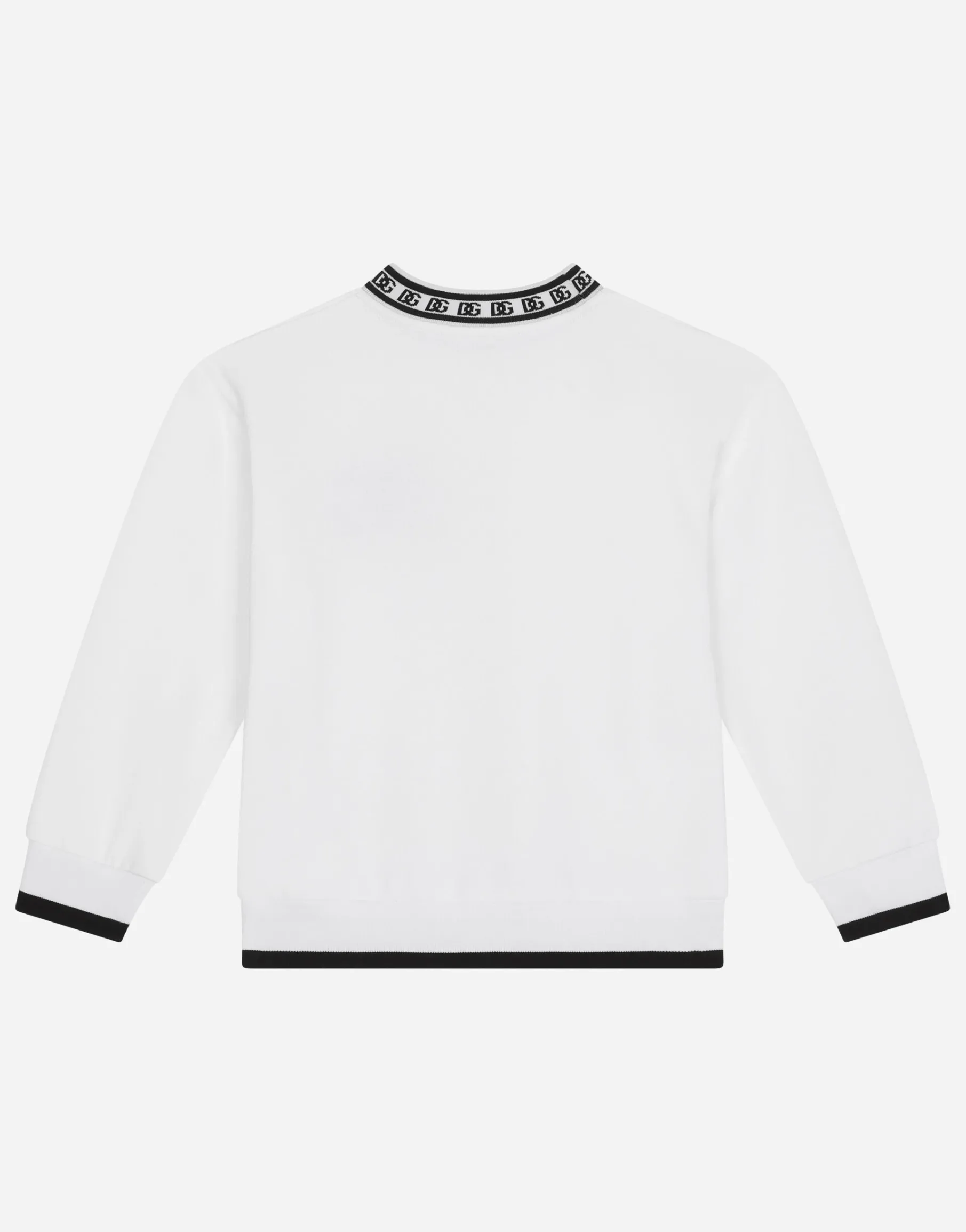 Jersey round-neck sweatshirt with DG logo print