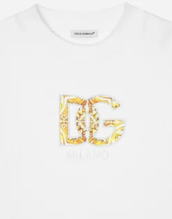 Jersey round-neck sweatshirt with DG logo