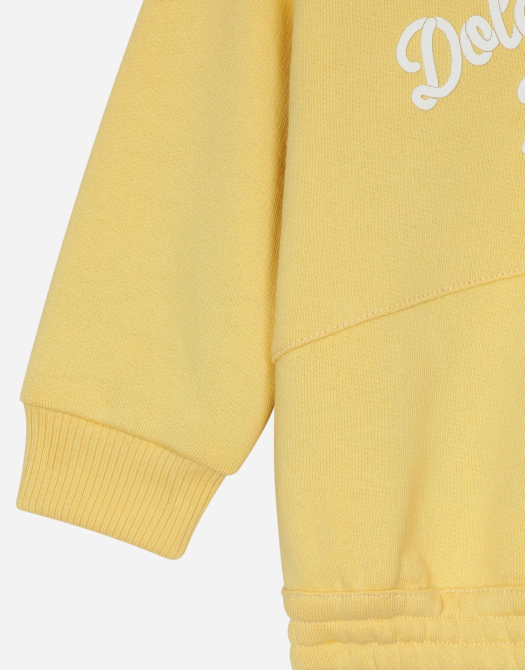 Jersey round-neck sweatshirt with Dolce&Gabbana logo
