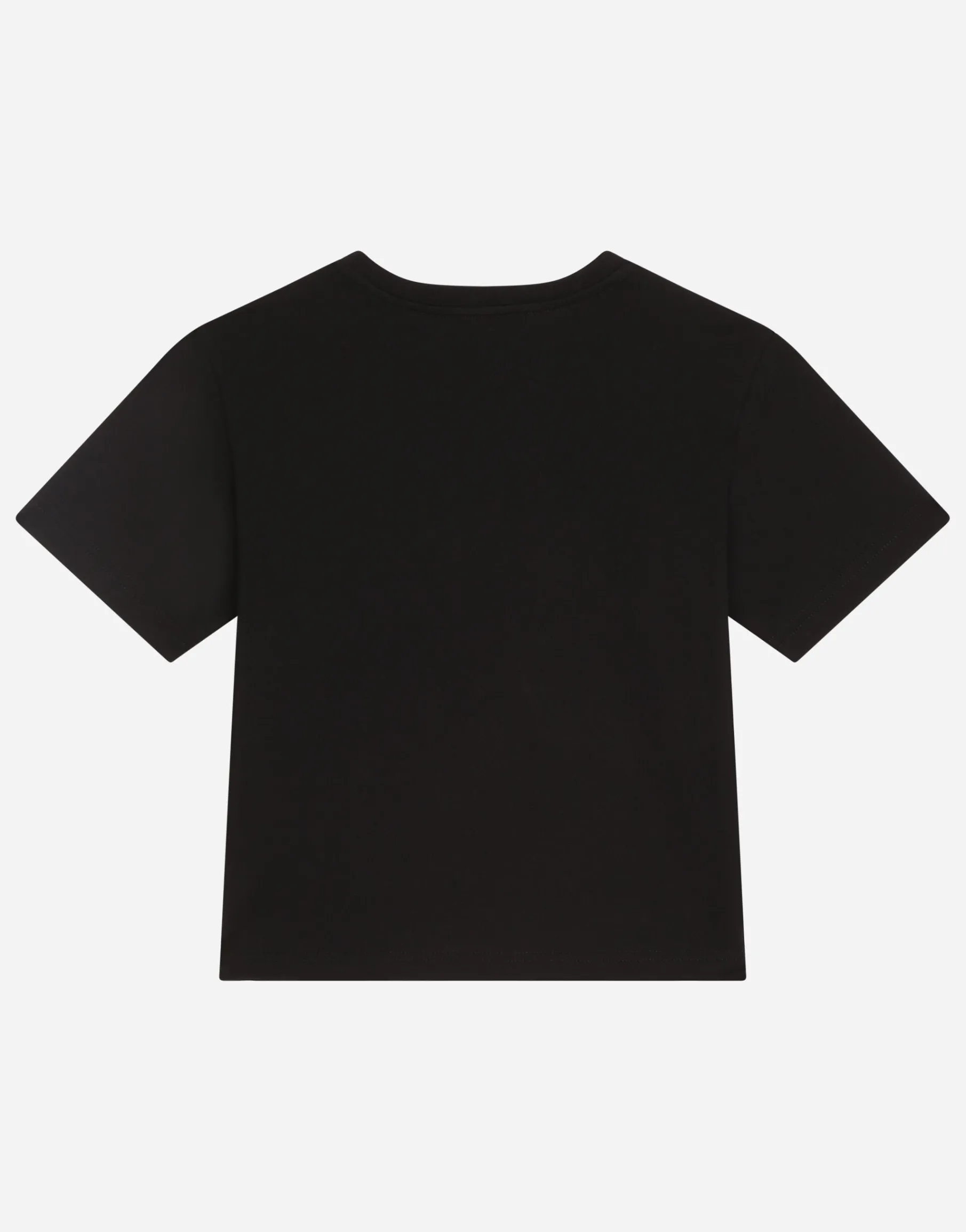 Jersey round-neck T-shirt with DG Milano embroidery