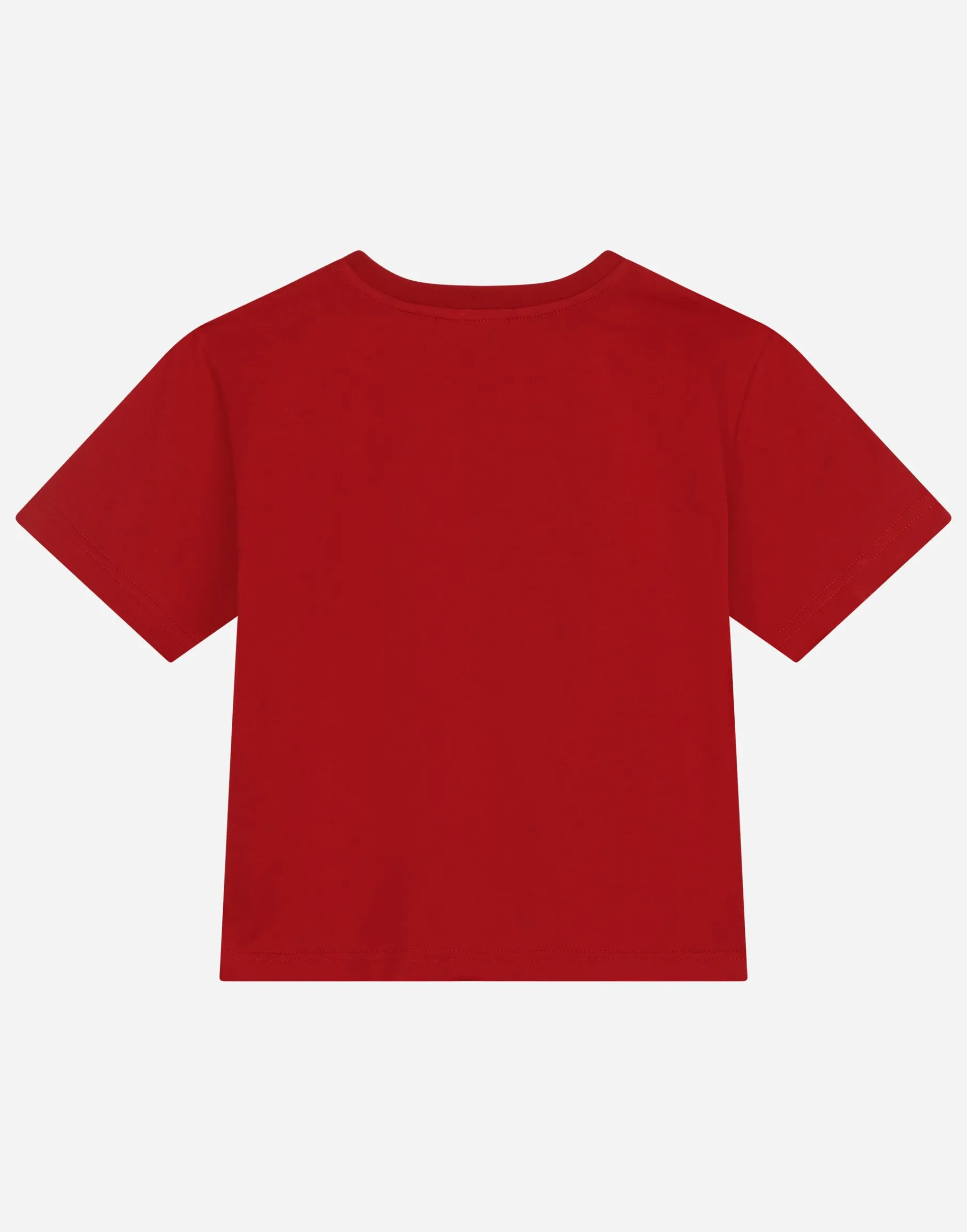 Jersey round-neck T-shirt with DG Milano embroidery