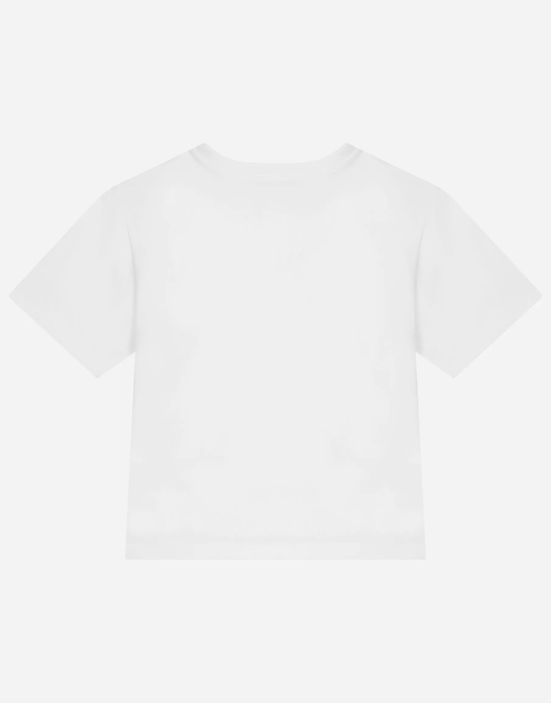 Jersey round-neck T-shirt with DG Milano embroidery
