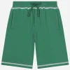 Jersey shorts with contrasting stitching and DG logo