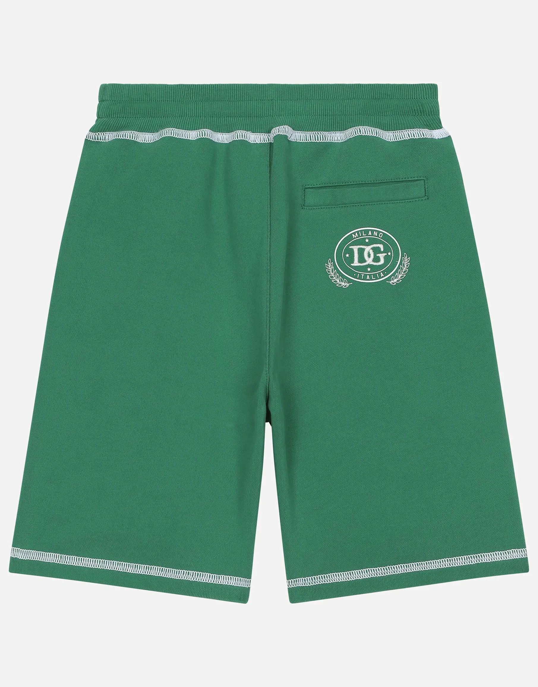 Jersey shorts with contrasting stitching and DG logo