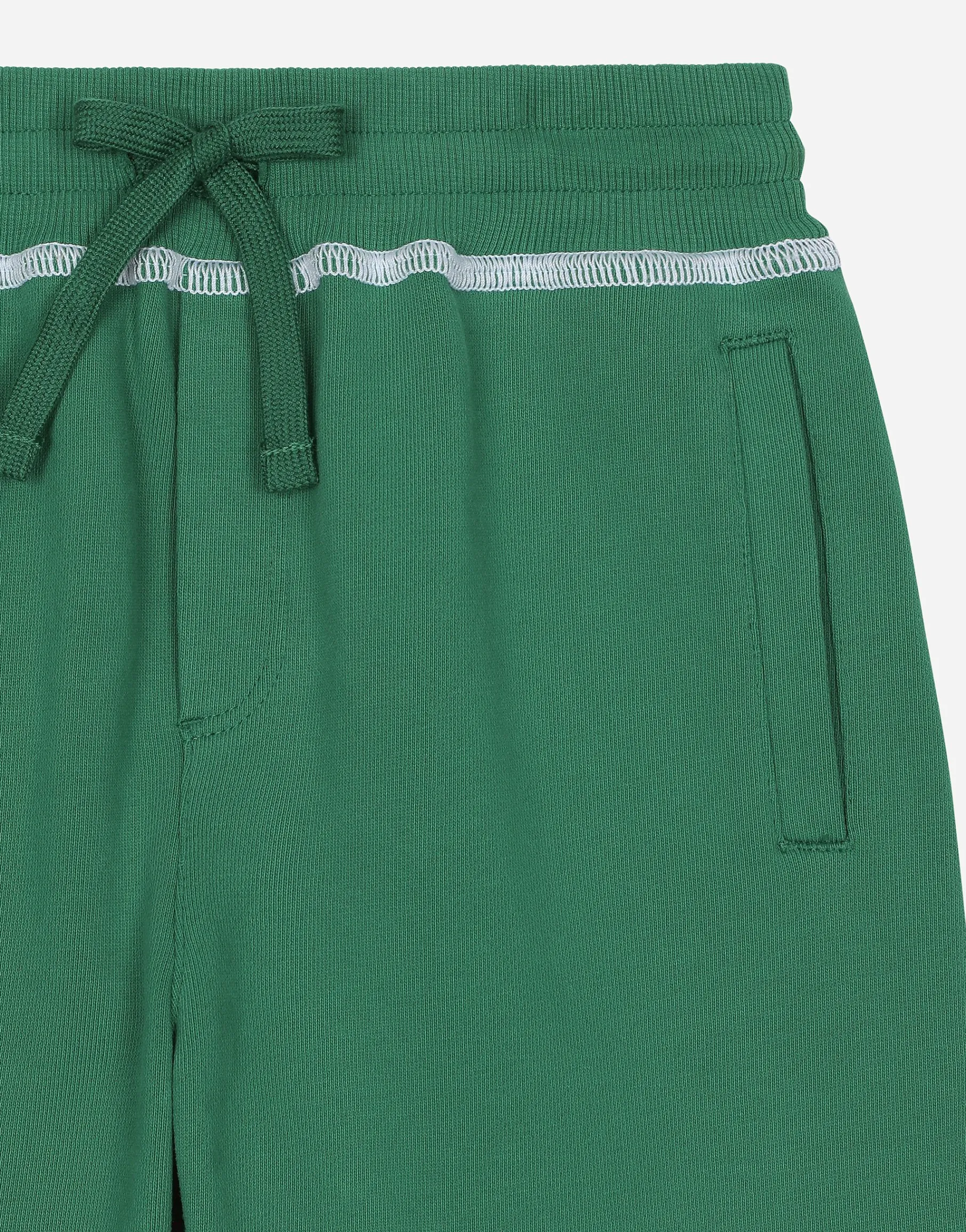 Jersey shorts with contrasting stitching and DG logo