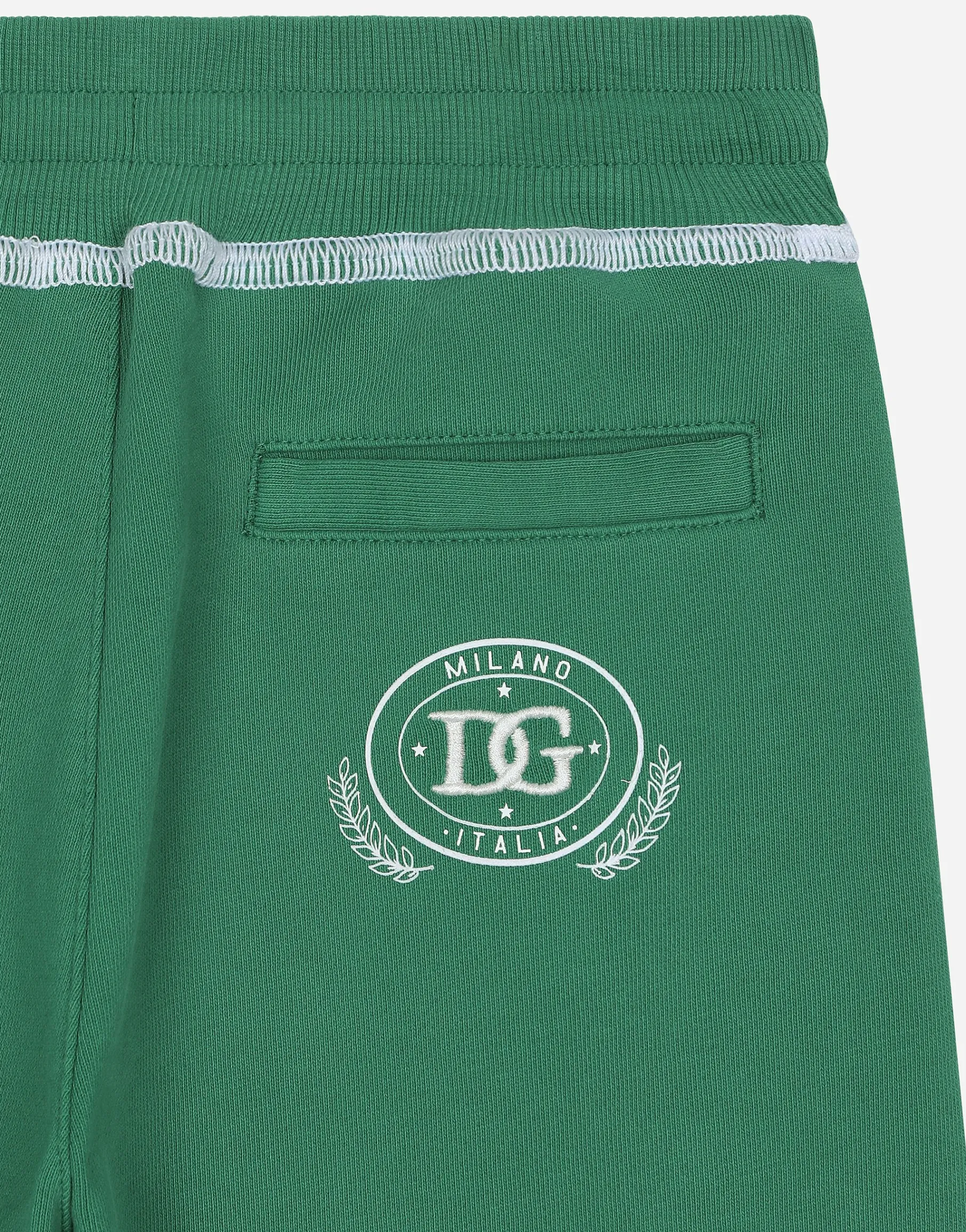 Jersey shorts with contrasting stitching and DG logo