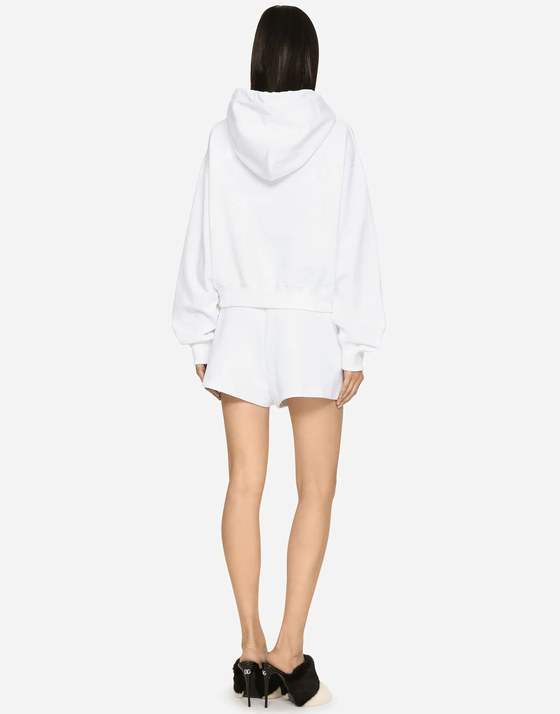 Jersey shorts with embossed DG logo