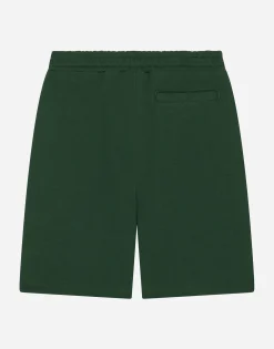 Jersey shorts with logo tag