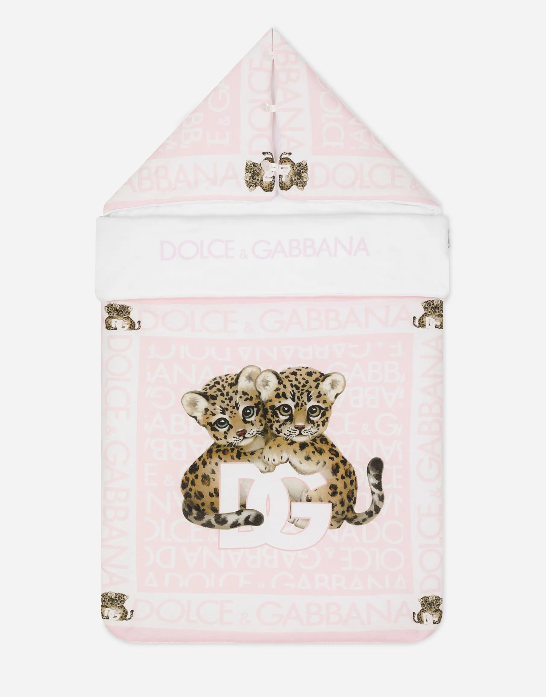 Jersey sleep sack with all-over logo print