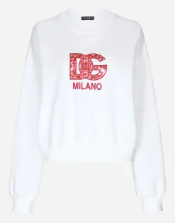 Jersey sweatshirt with DG patch