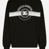 Jersey sweatshirt with DG logo print