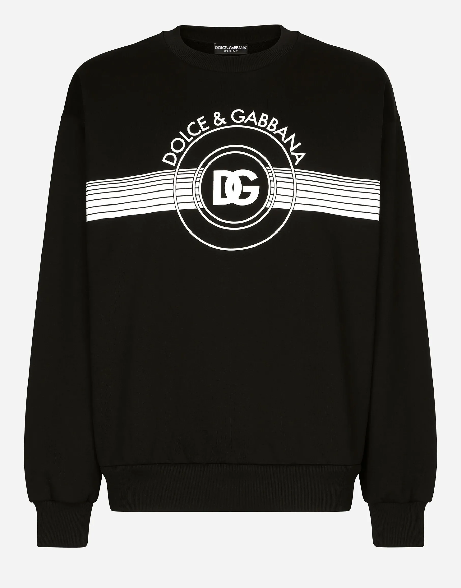Jersey sweatshirt with DG logo print