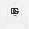 Jersey sweatshirt with DG logo print
