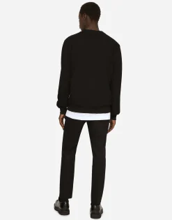 Jersey sweatshirt with DG embroidery