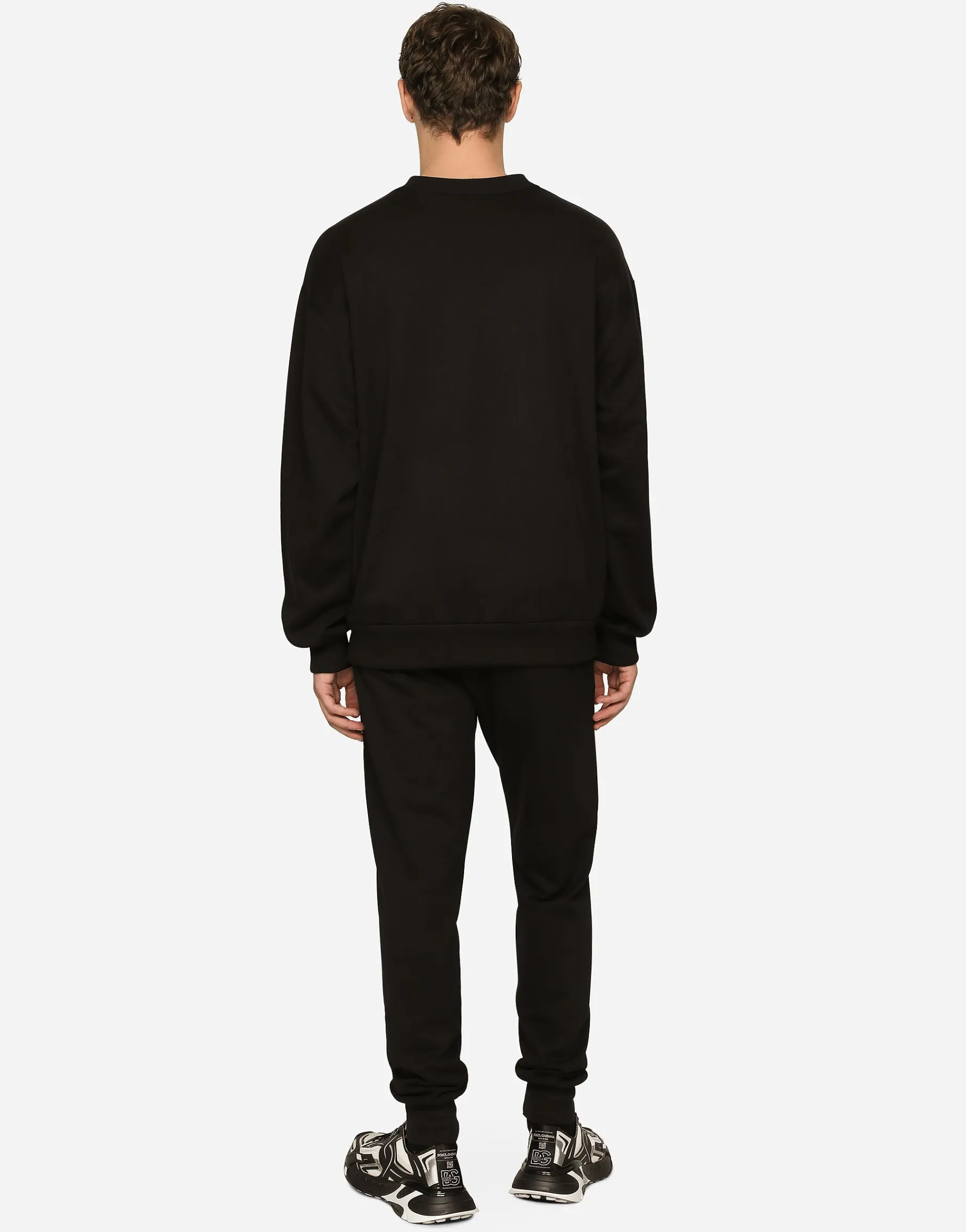 Jersey sweatshirt with DG logo print