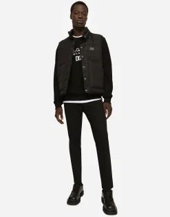 Jersey sweatshirt with DG embroidery
