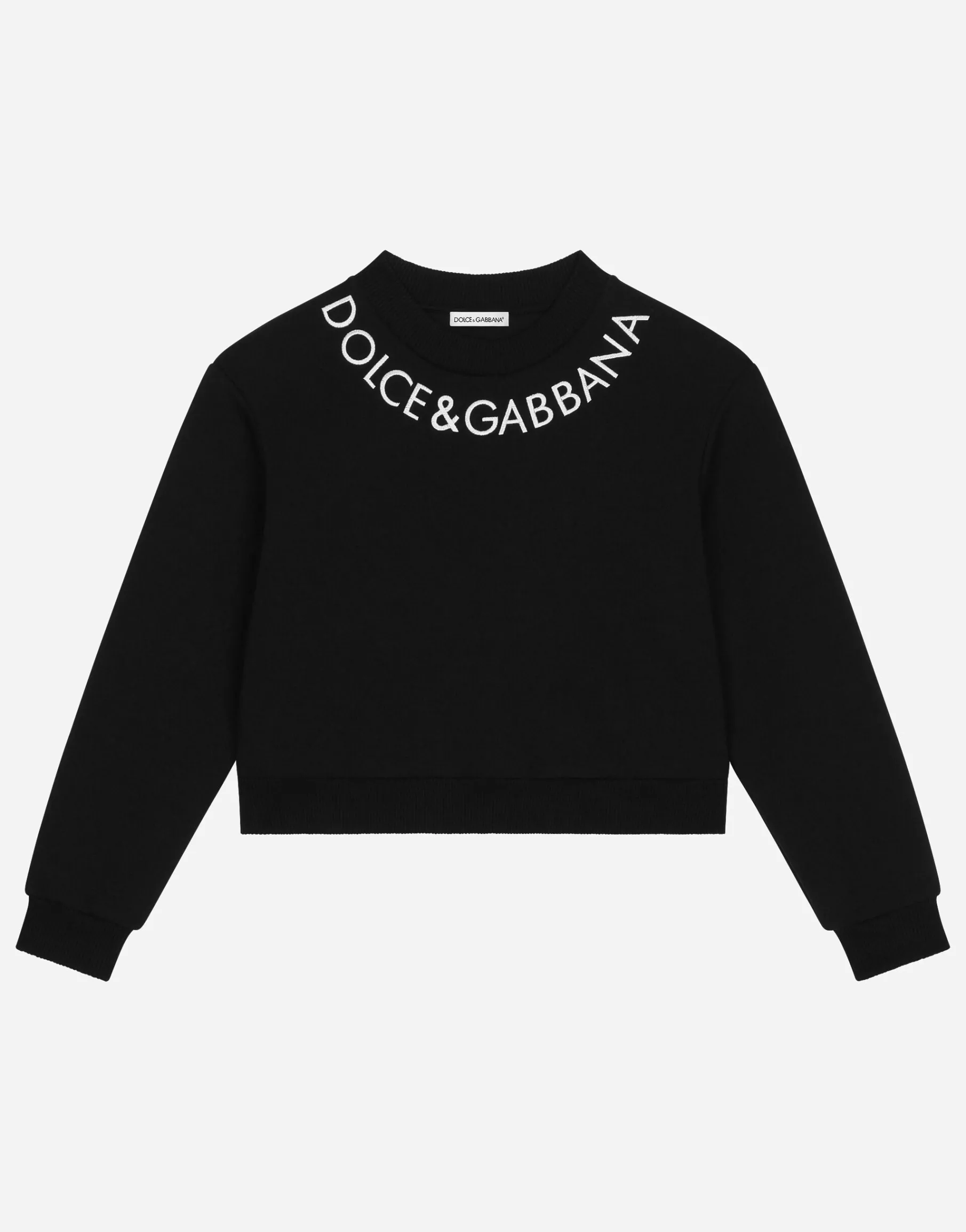 Jersey sweatshirt with Dolce&Gabbana logo