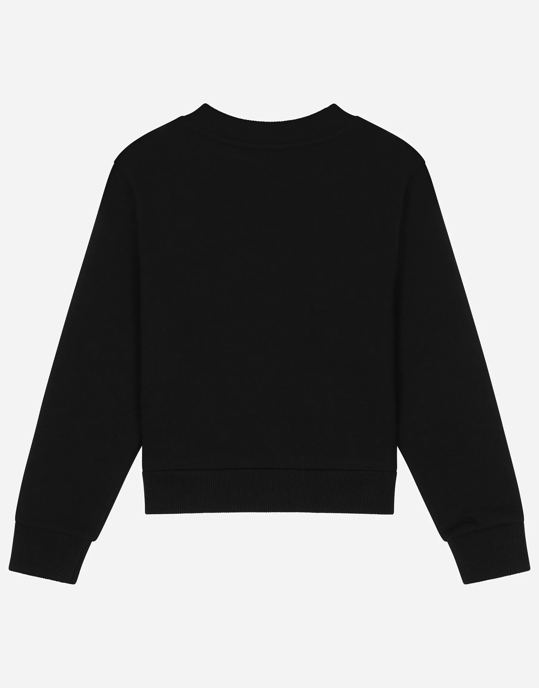 Jersey sweatshirt with logo tag