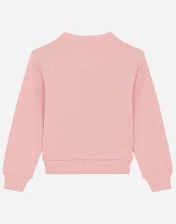 Jersey sweatshirt with logo tag