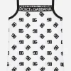 Jersey tank top with DG logo print