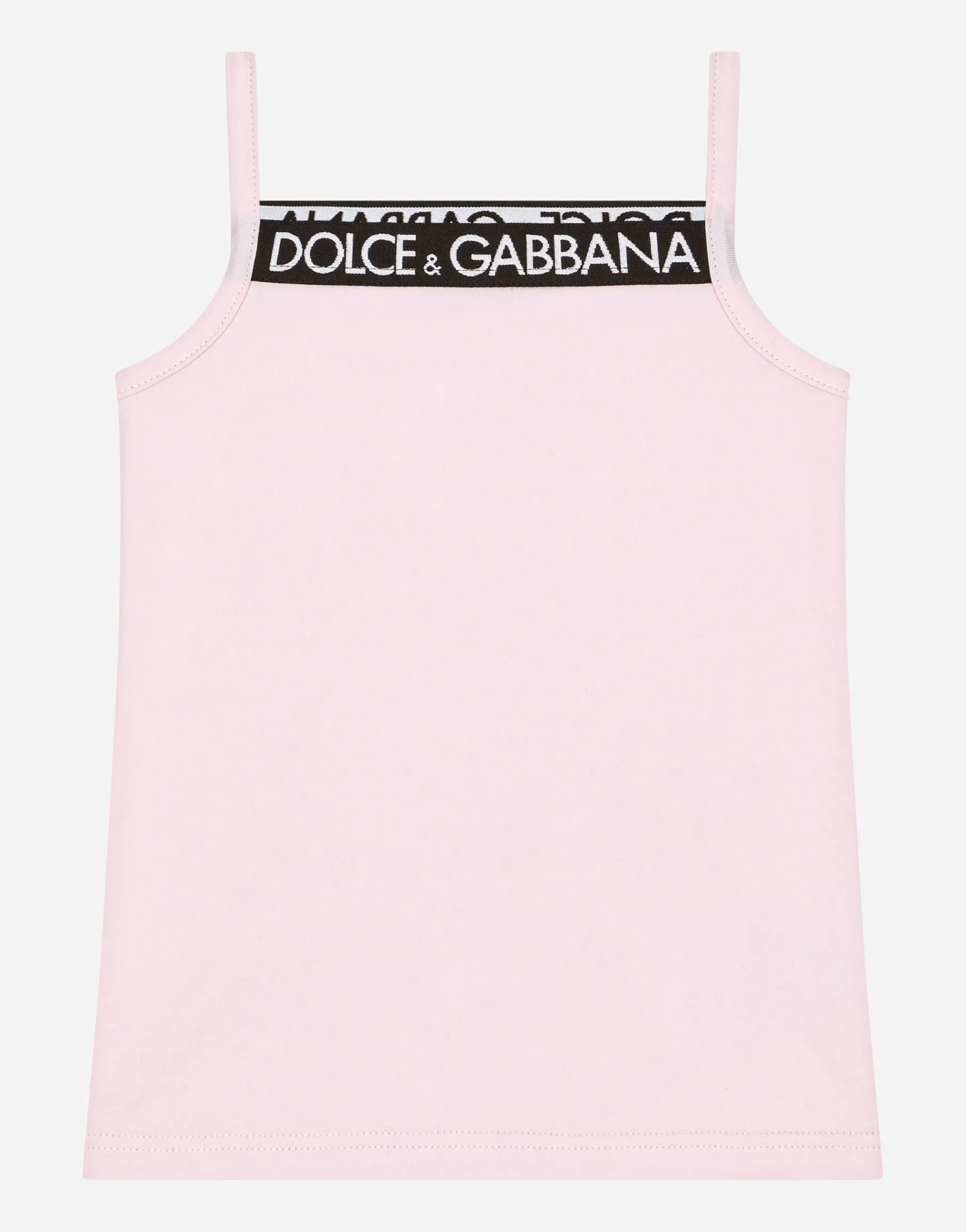 Jersey tank top with Dolce&Gabbana logo
