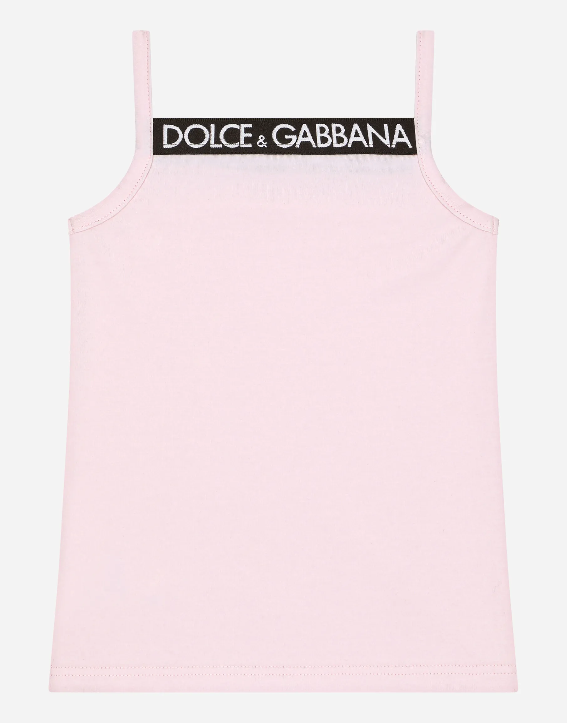 Jersey tank top with Dolce&Gabbana logo