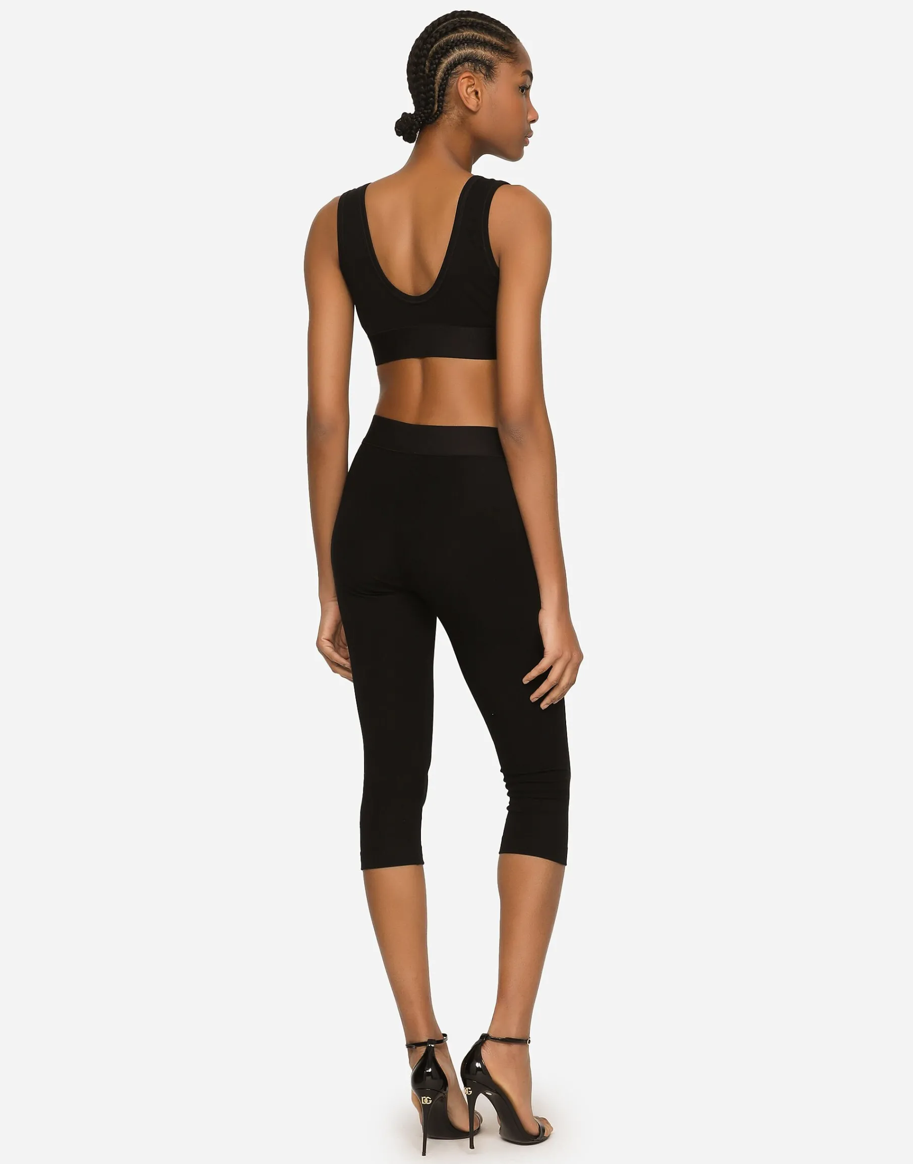 Jersey top with branded elastic