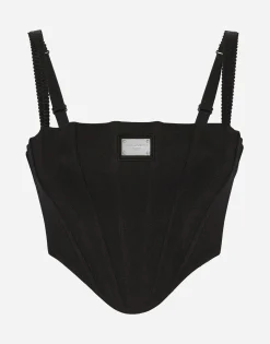 Jersey top with straps and the Dolce&Gabbana tag