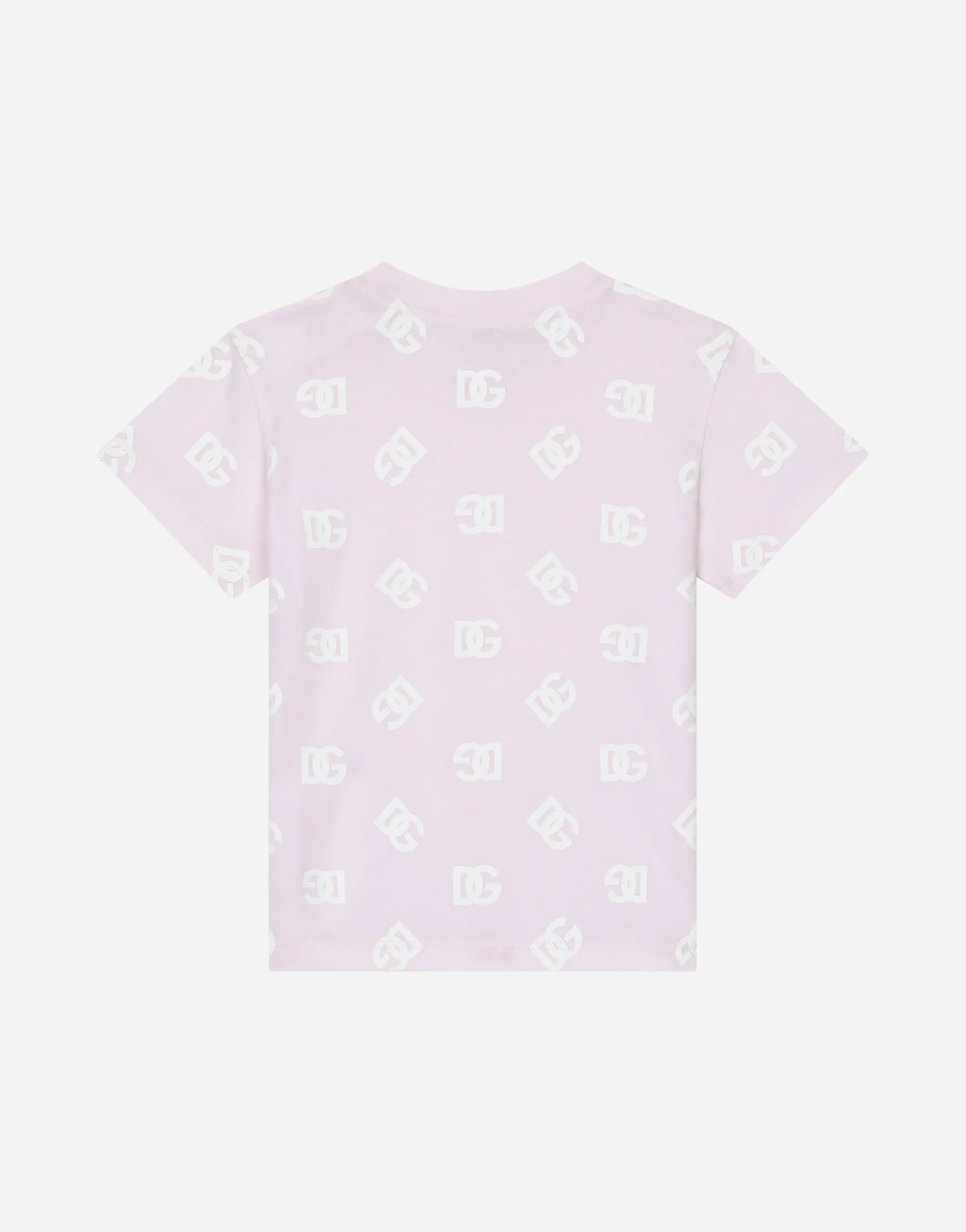 Jersey T-shirt with all-over DG logo print