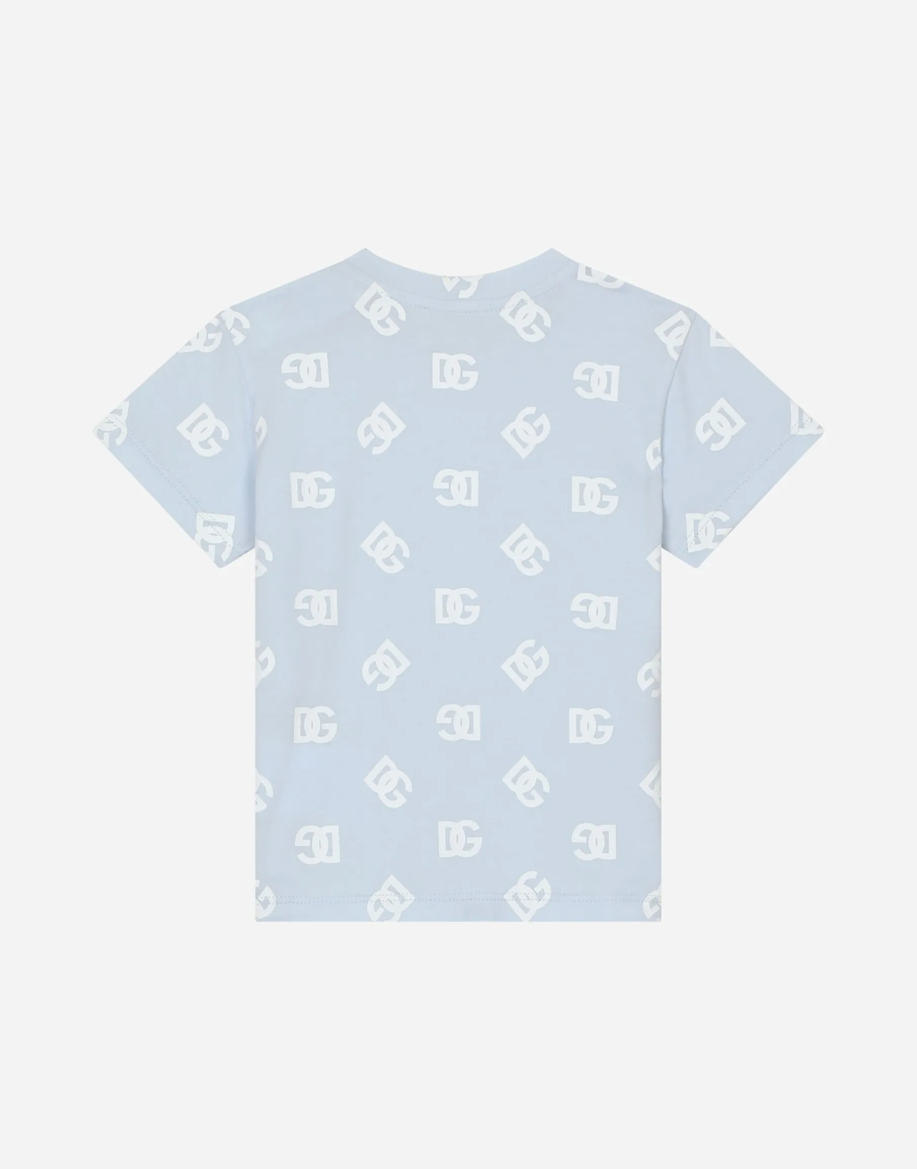 Jersey T-shirt with all-over DG logo print