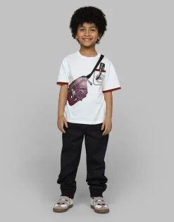 Jersey T-shirt with belt-bag print