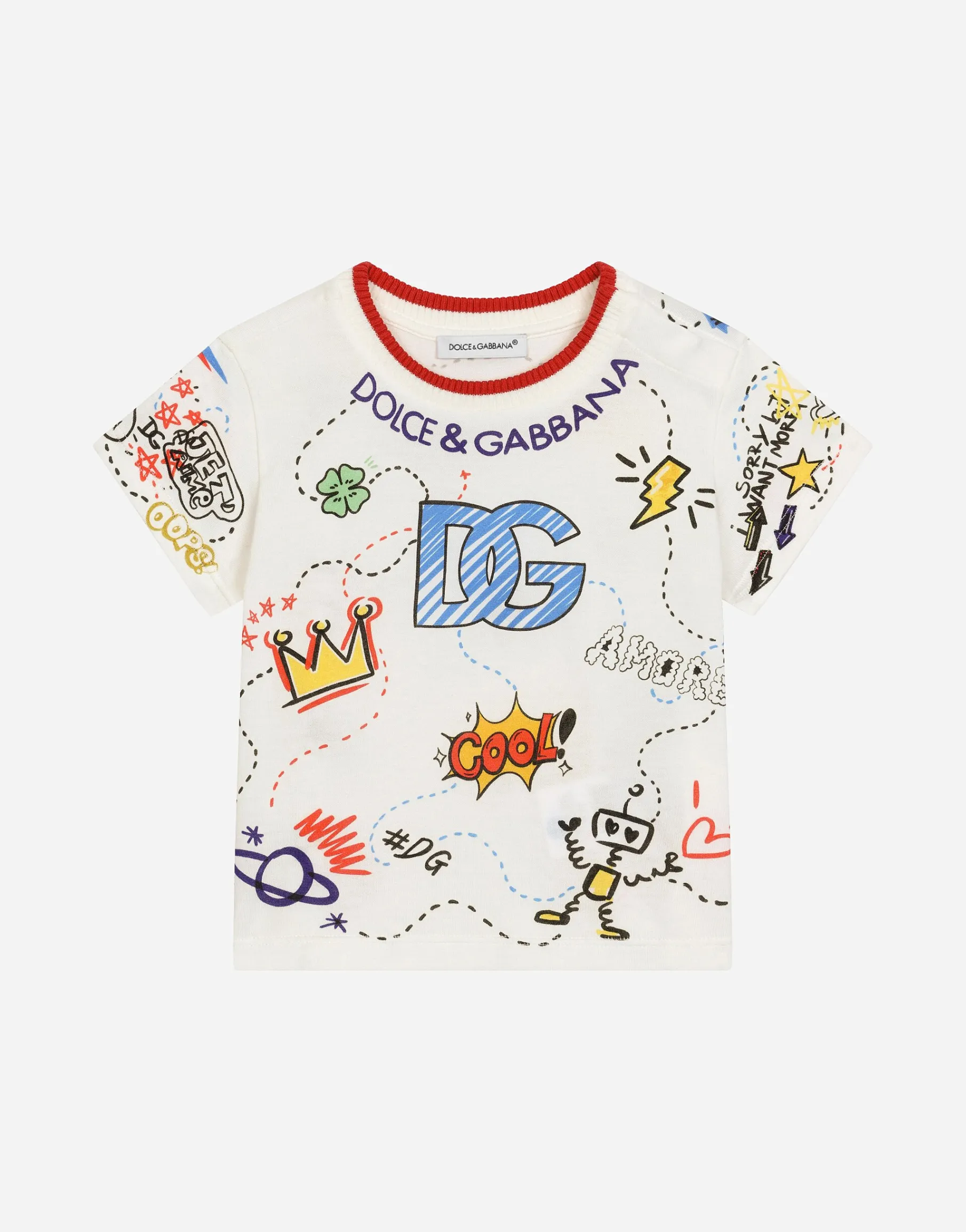 Jersey T-shirt with DG design print