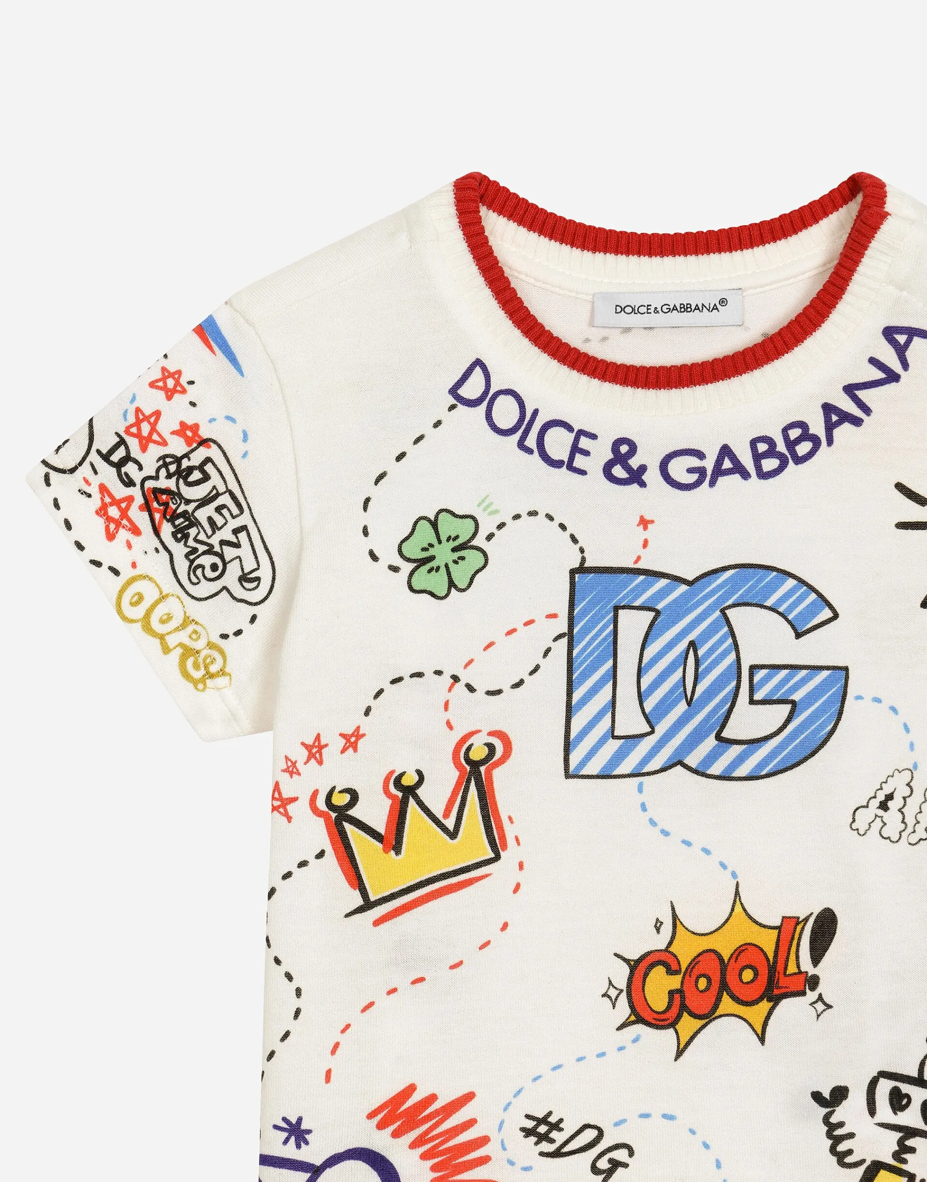 Jersey T-shirt with DG design print