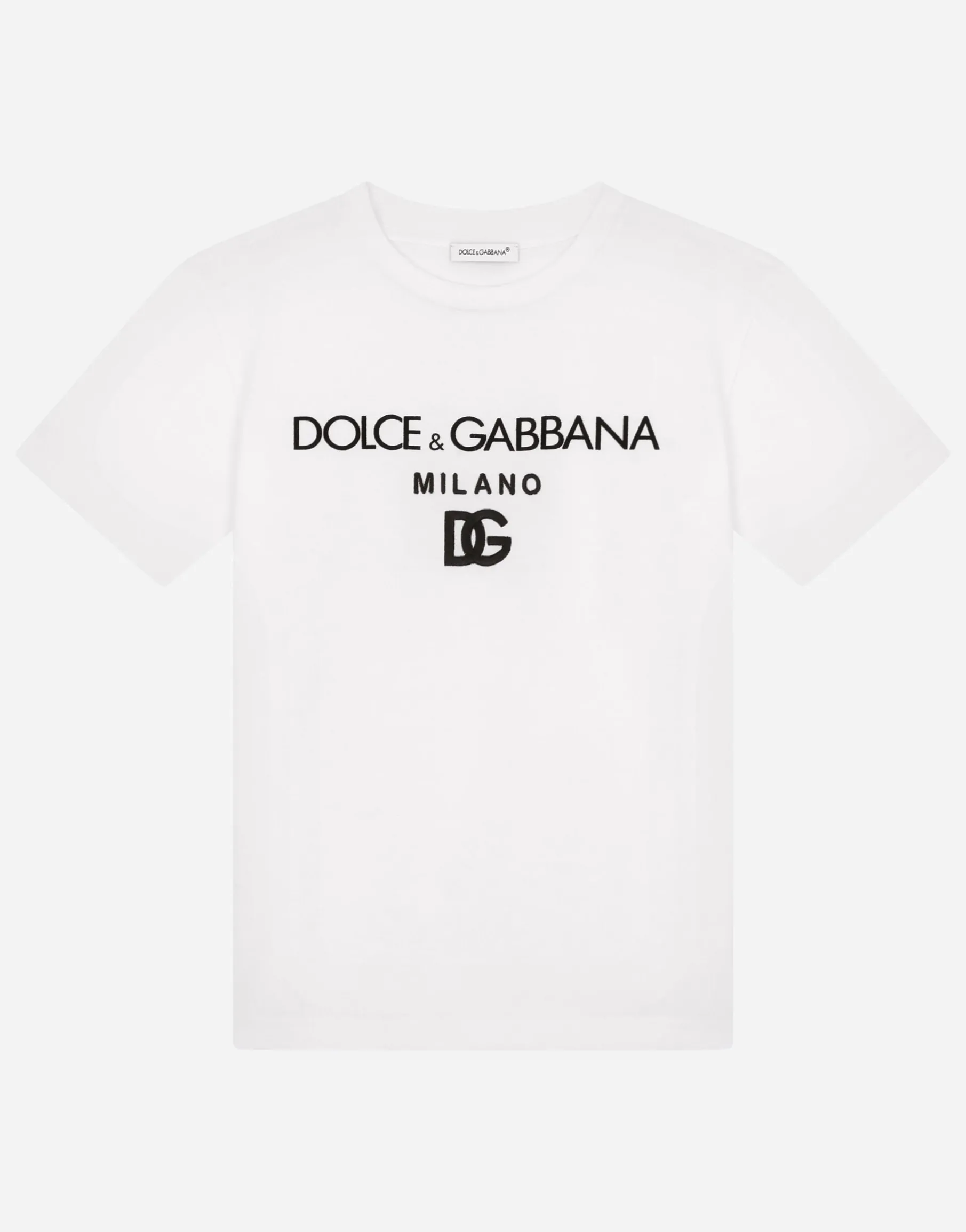 Jersey T-shirt with DG embroidery