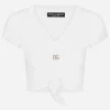 Jersey T-shirt with DG logo and knot detail