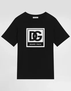Jersey T-shirt with DG logo